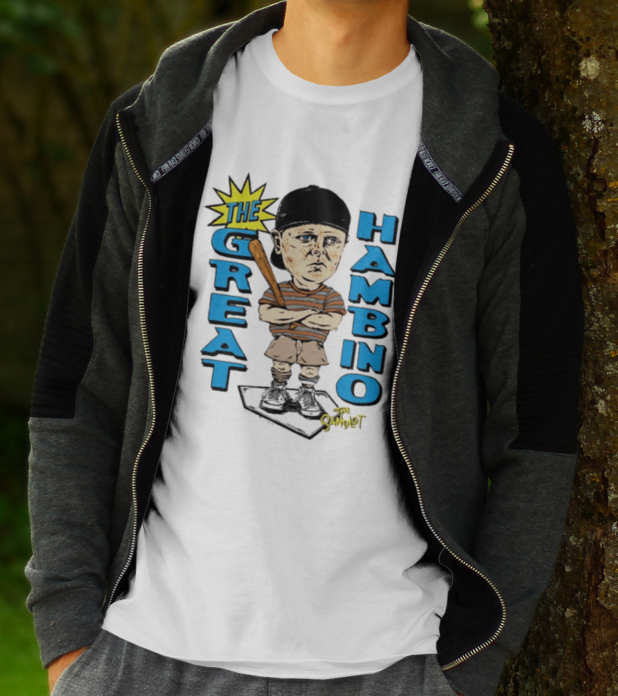 The Sandlot The Great Hambino Cartoon Character With Bat T-Shirt