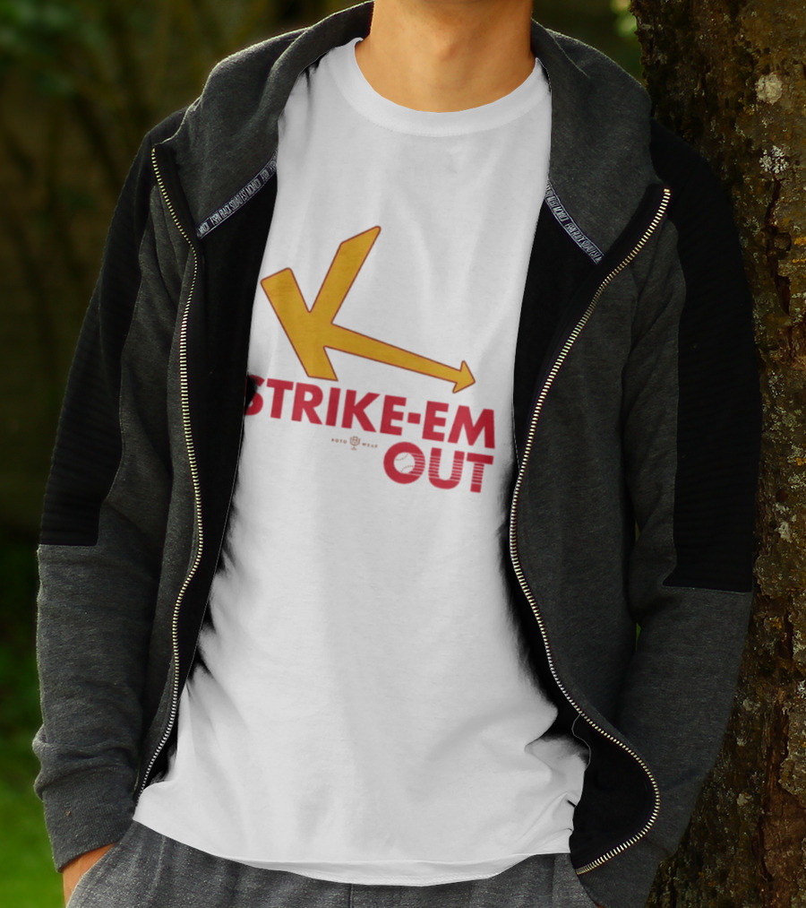 Strike Em Out Arrow CJ Beatt Baseball T-Shirt