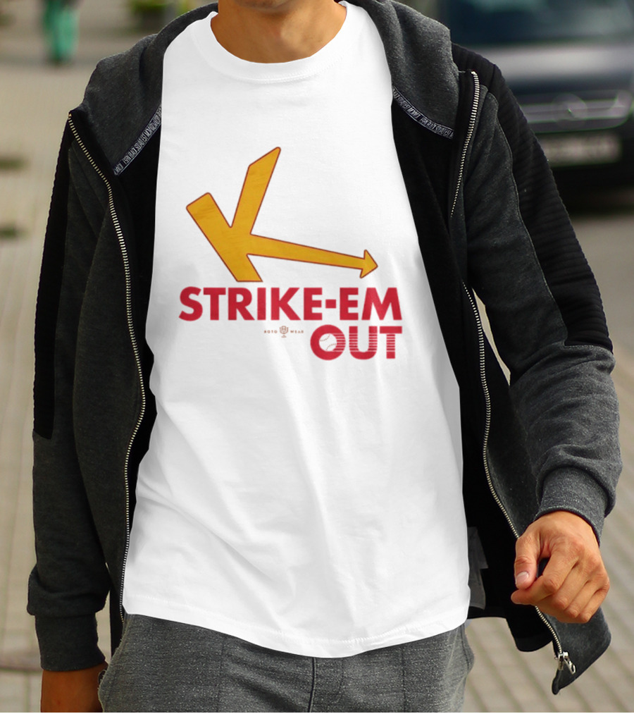Strike Em Out Arrow CJ Beatt Baseball T-Shirt