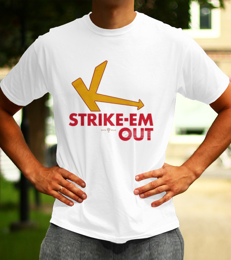 Strike Em Out Arrow CJ Beatt Baseball T-Shirt