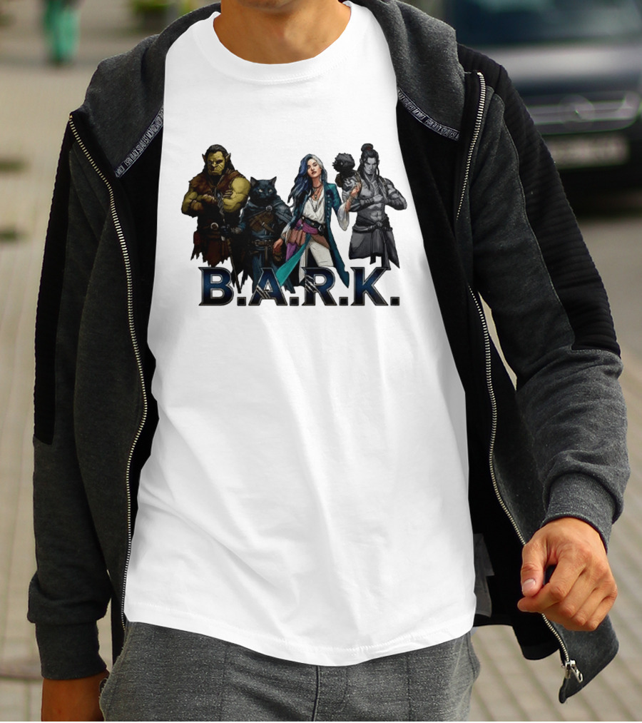 B.A.R.K. Tyranny Of Dragons Fantasy Character Ensemble T-Shirt