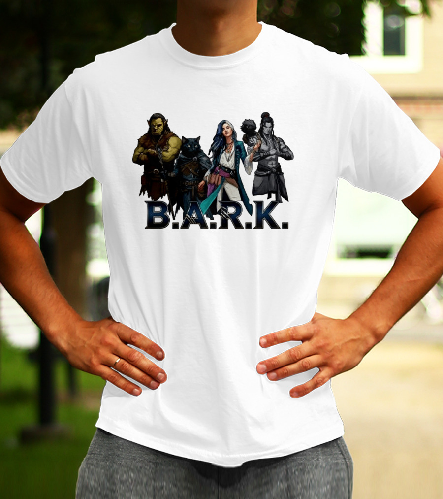 B.A.R.K. Tyranny Of Dragons Fantasy Character Ensemble T-Shirt