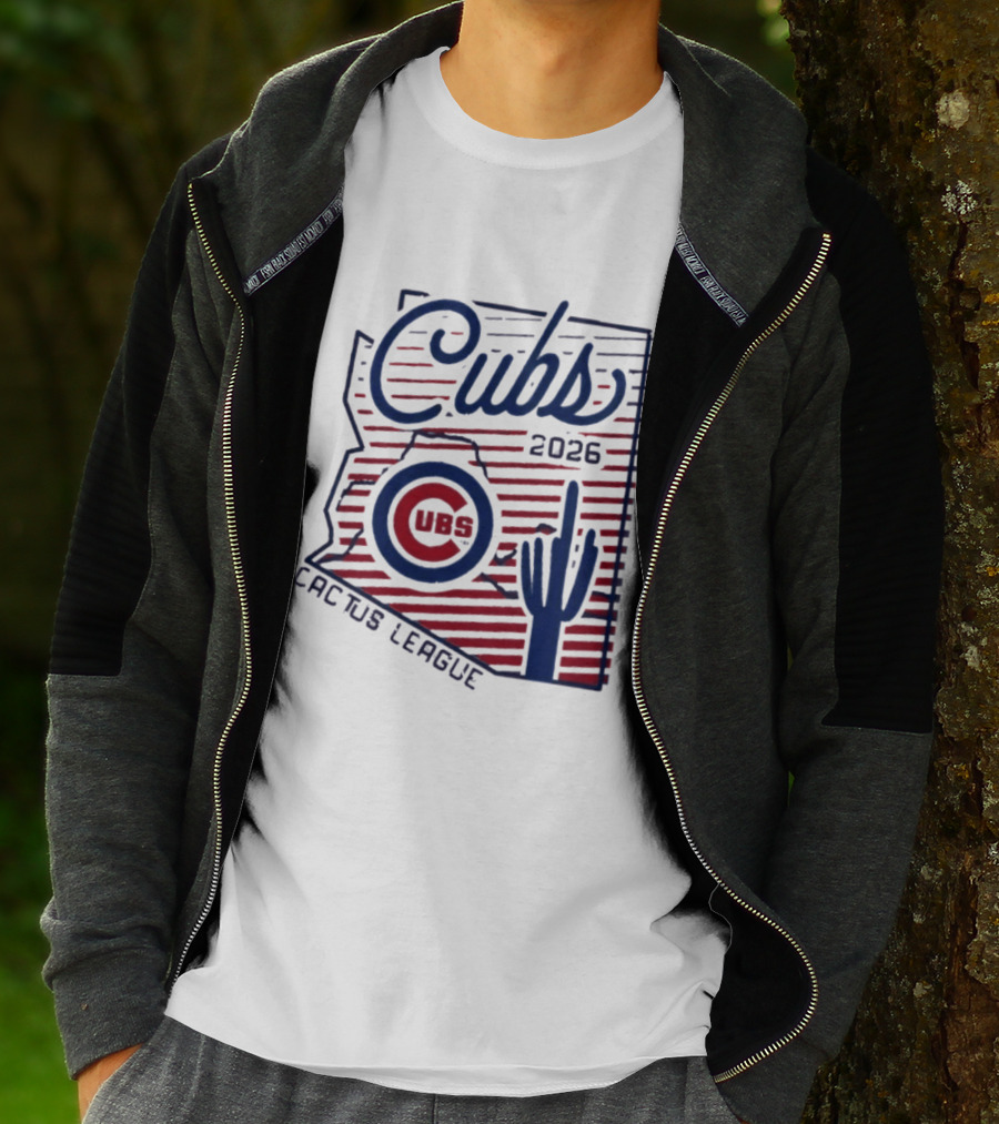 Chicago Cubs 2026 Cactus League Arizona Baseball Cactus T-Shirt