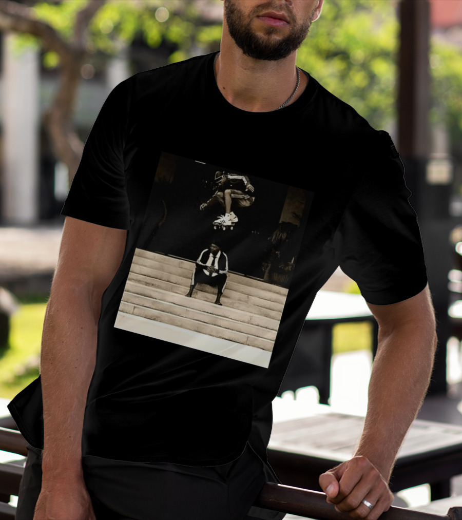Bad MFs Tyshawn And Samuel L In Adidas Skateboard Jump Scene T-Shirt