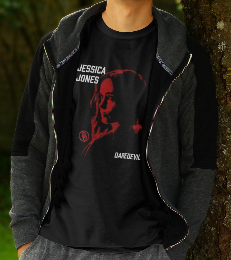 Jessica Jones Daredevil Season 2 Matt Murdock Red Shadow Face T-Shirt