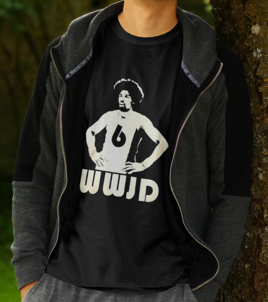 Julius Erving Number 6 WWJD What Would Julius Do T-Shirt