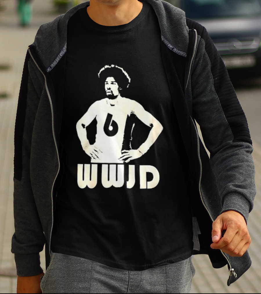 Julius Erving Number 6 WWJD What Would Julius Do T-Shirt
