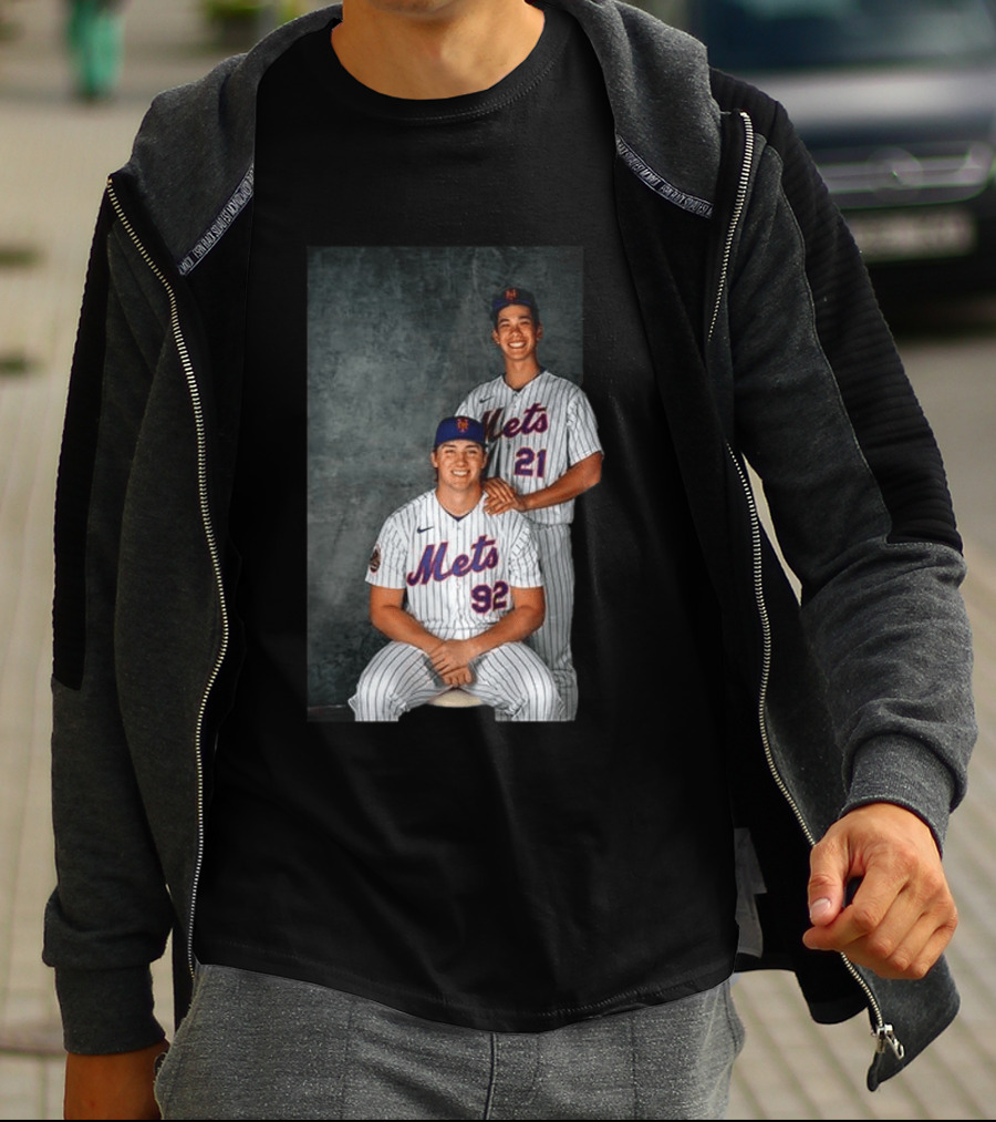 New York Mets Jonathan Pintaro Jonah Tong Step Brother Team Players T-Shirt