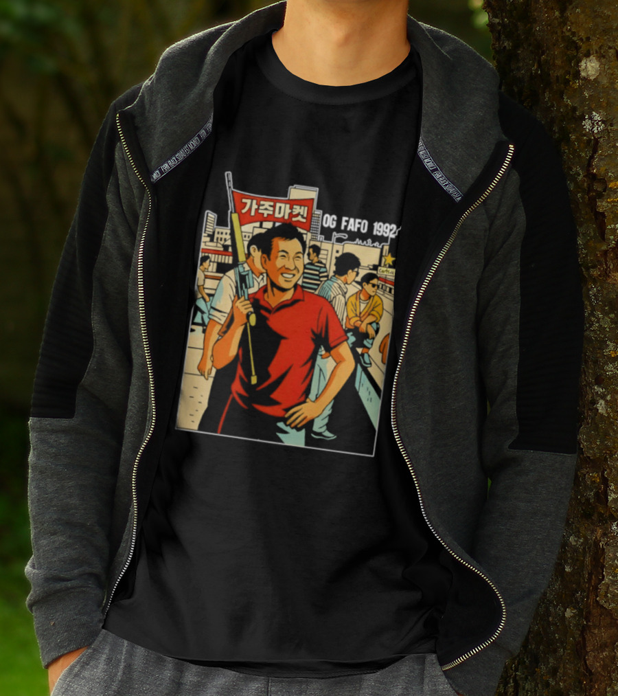 Gaju Market California OG FAFO 1992 Retro Vibe Scene T-Shirt