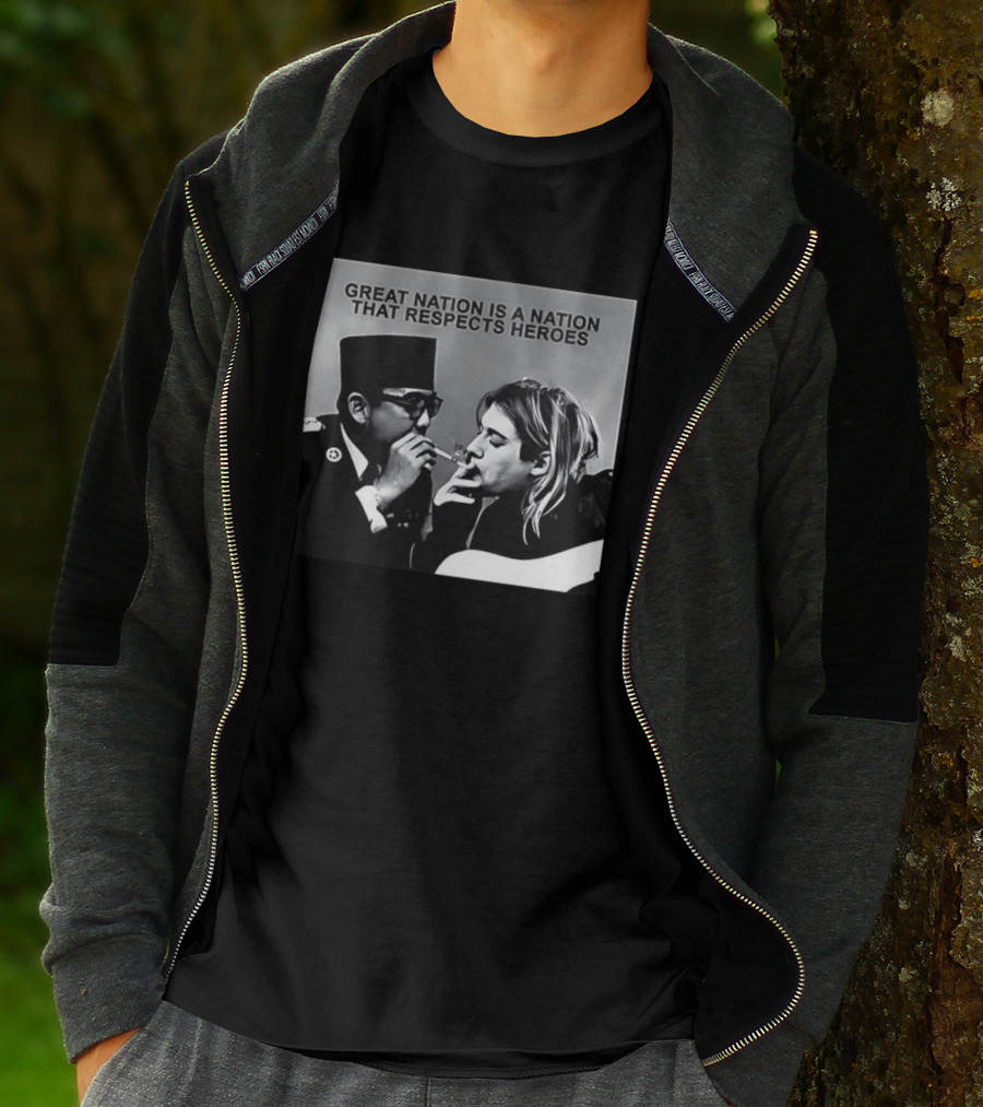 Great Nation Respects Heroes Iconic Figure Meeting T-Shirt