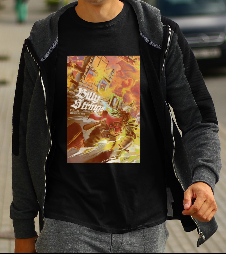 Billy Strings Bridgestone Arena Nashville TN February 20 2026 Castle Fire Fantasy T-Shirt