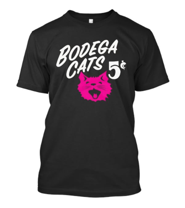 Bodega Cats 5 Cent Pink Cat T-Shirt