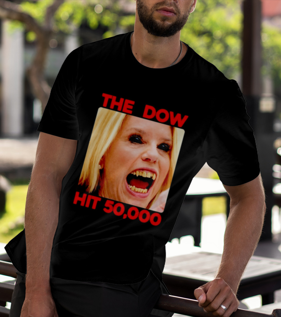 The Dow Hit 50000 Teeth Blonde Woman T-Shirt