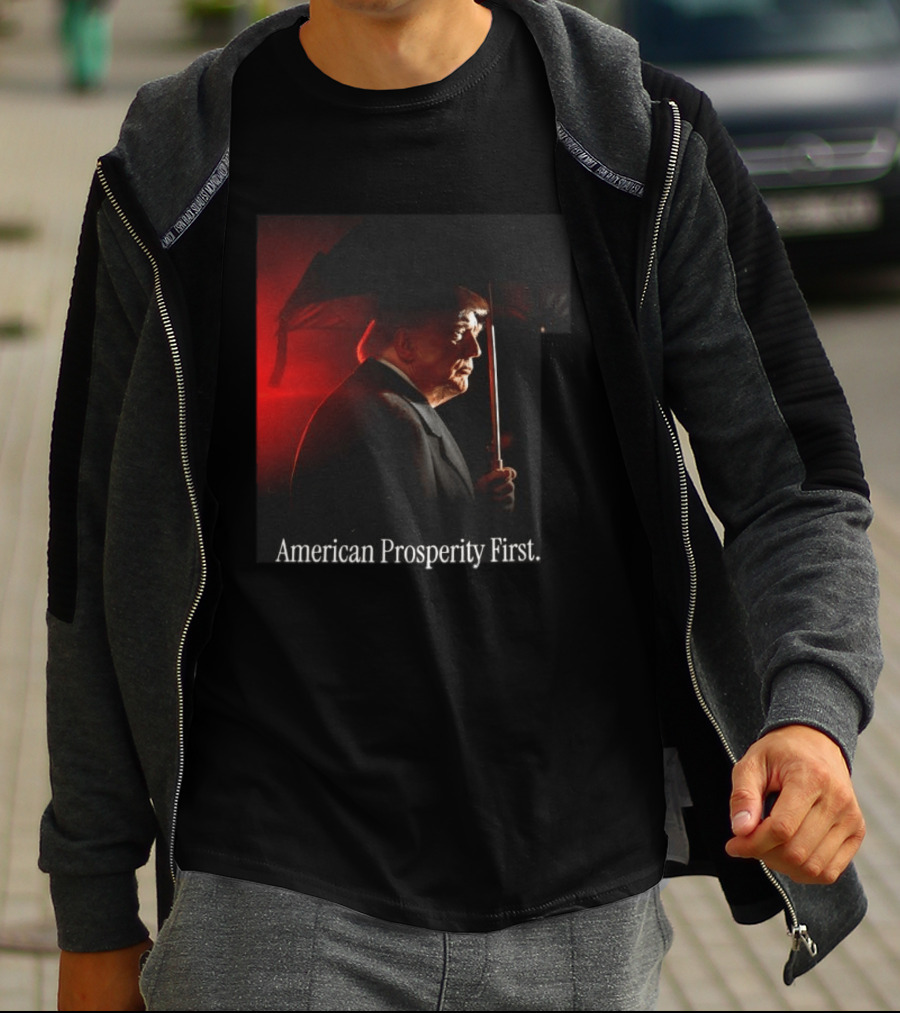 American Prosperity First President Trump Patriot Image T-Shirt