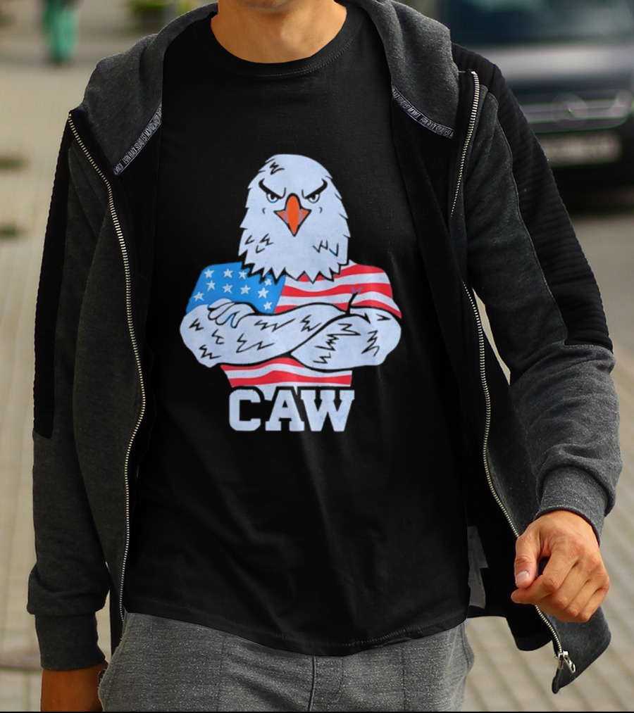 Eagle Caw American Flag Stars And Stripes T-Shirt