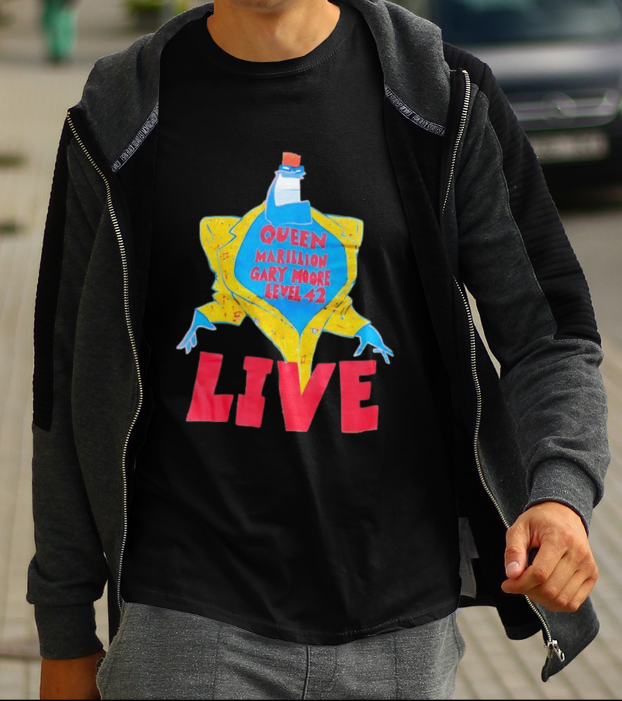Queen Marillion Gary Moore Level 42 Live T-Shirt