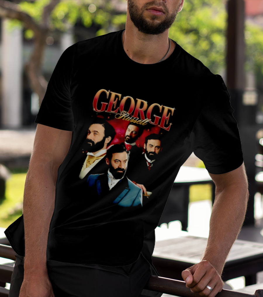 GEORGE Russell Vintage Style Portraits T-Shirt