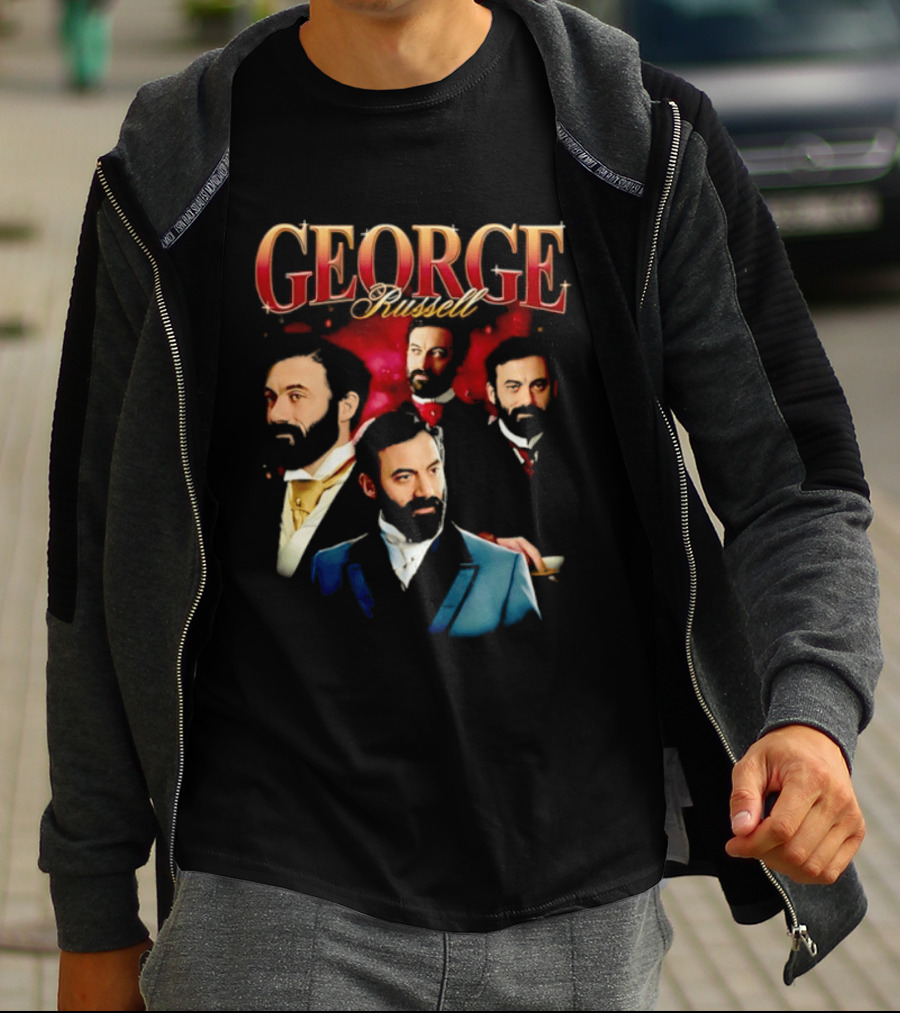 GEORGE Russell Vintage Style Portraits T-Shirt