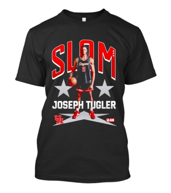 Slam Joseph Tugler Houston Cougars 11 Basketball Stars T-Shirt