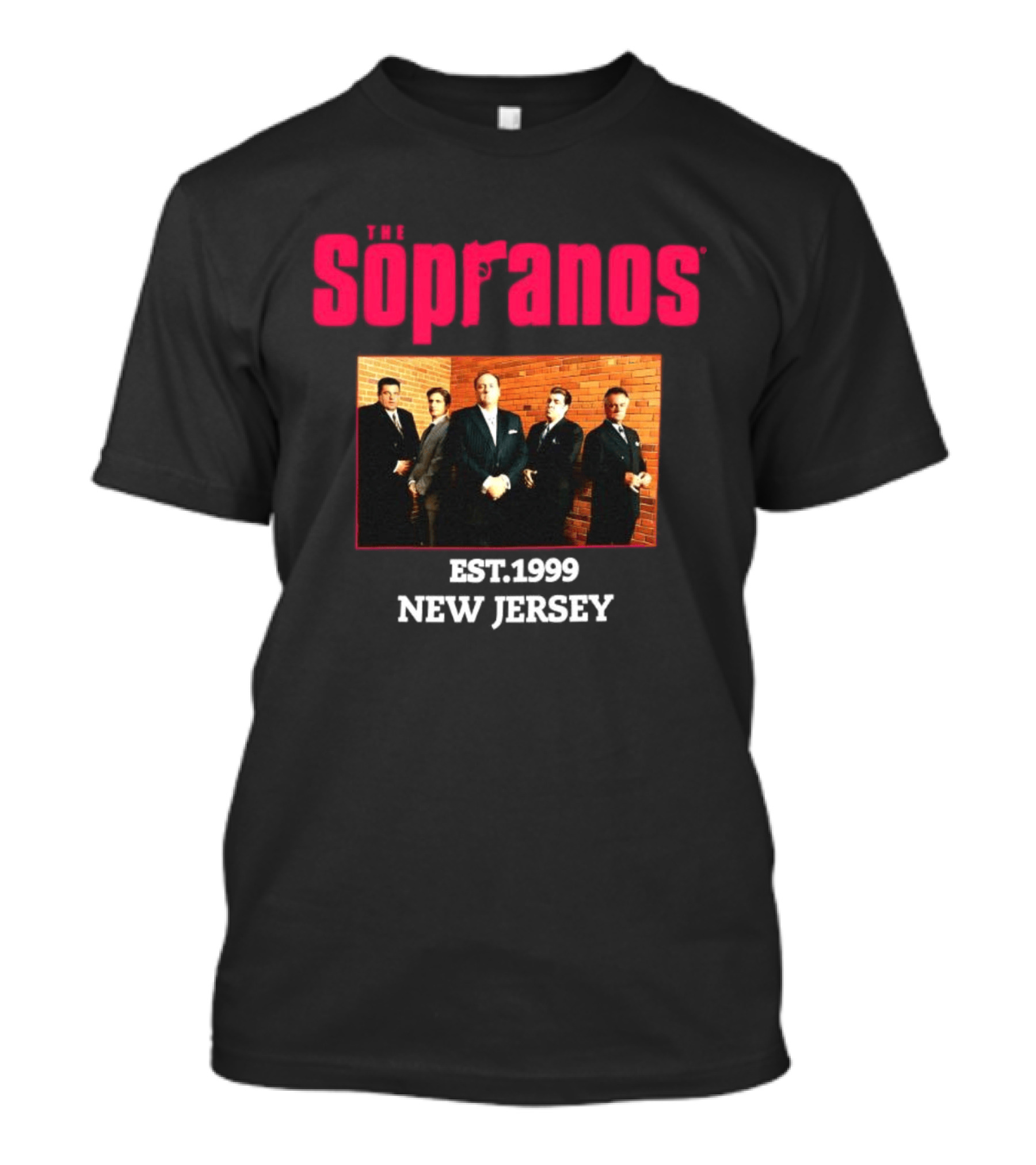 Sopranos Est 1999 New Jersey Cast Photo T-Shirt