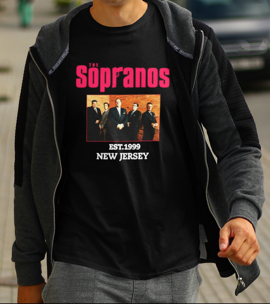 Sopranos Est 1999 New Jersey Cast Photo T-Shirt