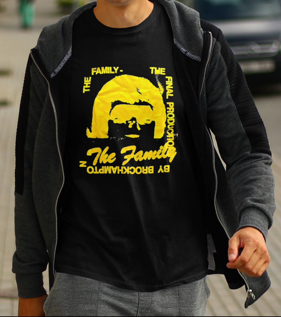 The Family The Final Production By Brockhampton Face Silhouette Yellow T-Shirt
