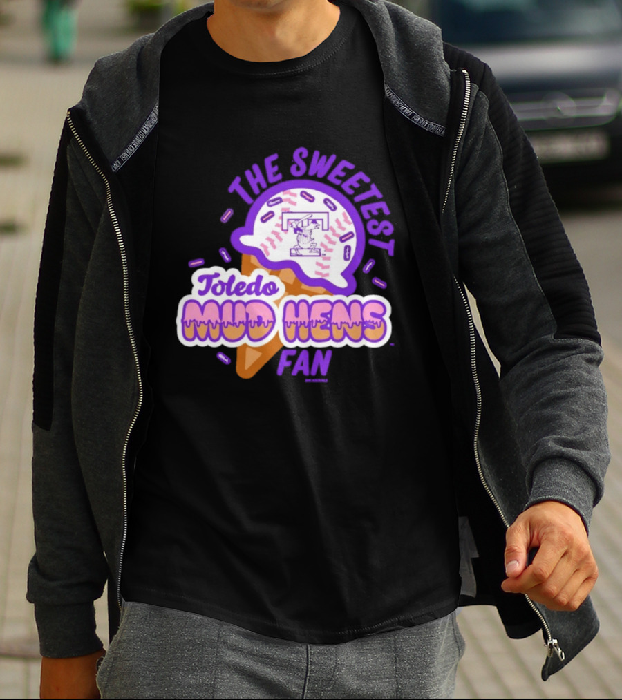 The Sweetest Toledo Mud Hens Fan Baseball Ice Cream T-Shirt