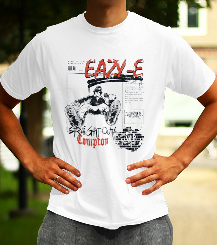 Eazy E Straight Outta Compton NWA Hip Hop Thugsta The Ruthless Villain T-Shirt