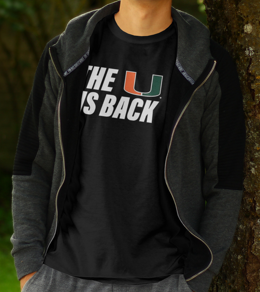 Miami Hurricanes The U Is Back NCAA Football Fan T-Shirt
