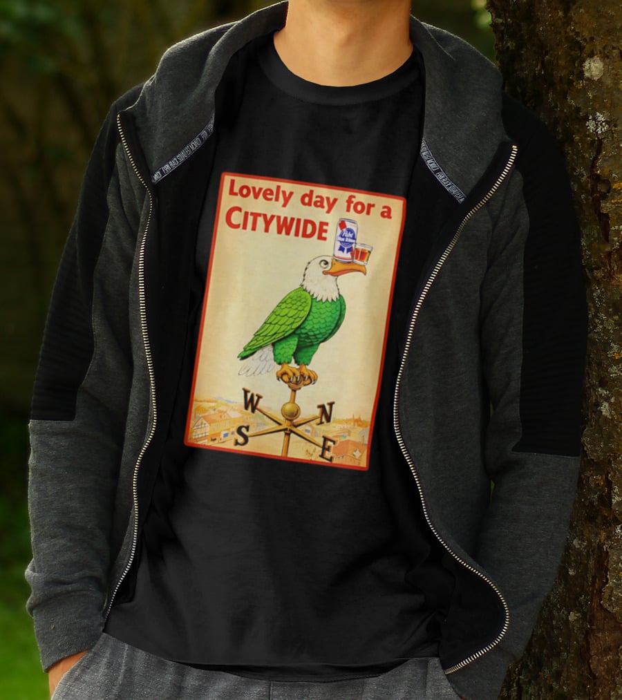 Lovely Day For A Citywide Pabst Blue Ribbon Beer Eagle T-Shirt