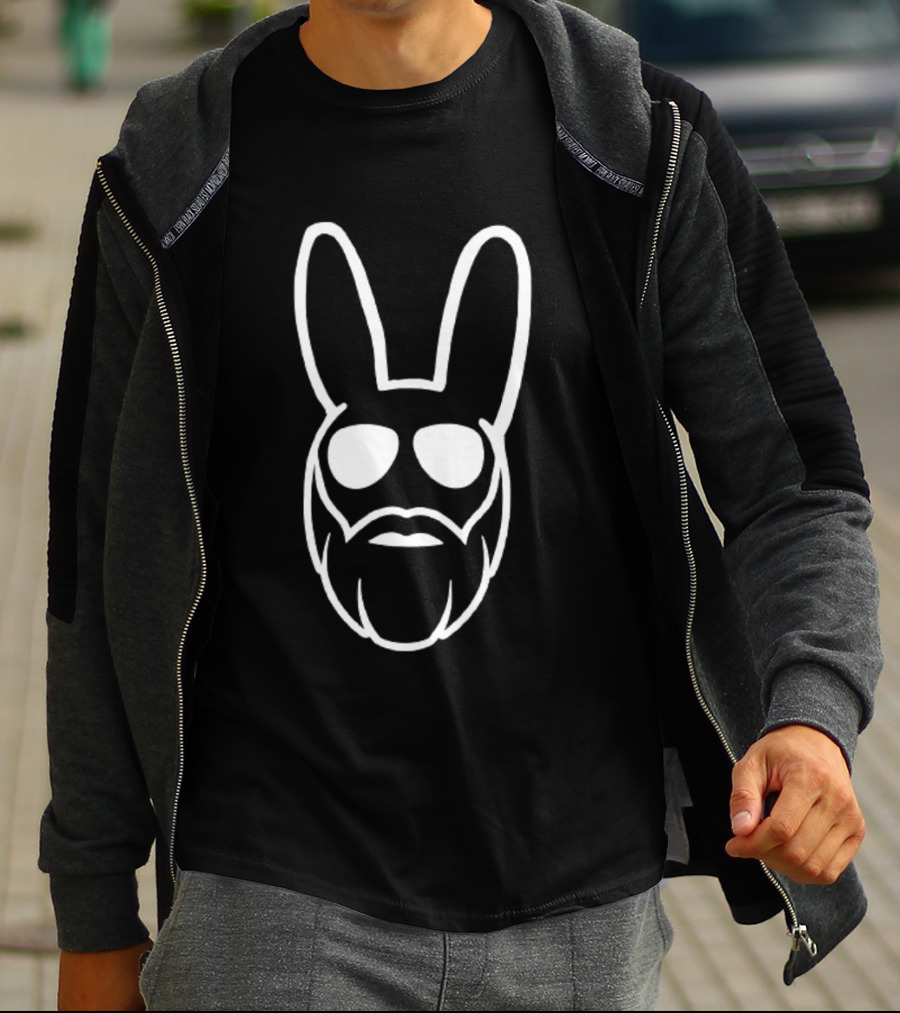 Swole Bunny Beard Face T-Shirt