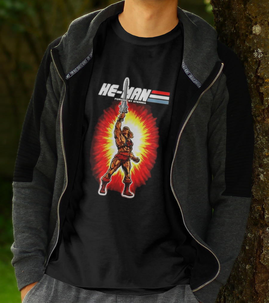 He Man Forged By Eternia Masters Of The Universe Power Sword Blast T-Shirt