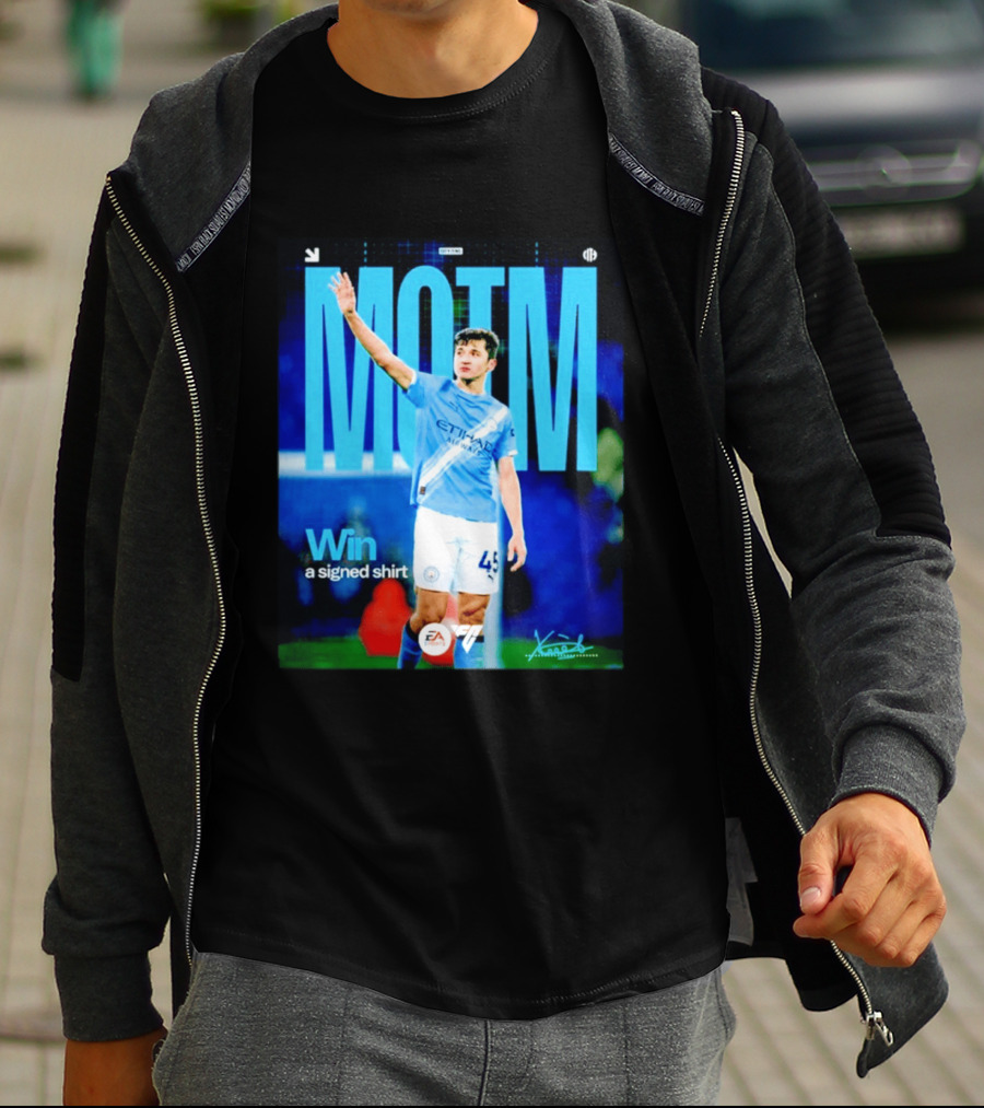 MOTM Win Signed Etihad Airways EA Sports Khusanov T-Shirt