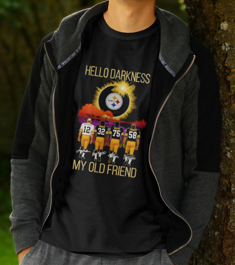 Pittsburgh Steelers Players Hello Darkness My Old Friend T-Shirt