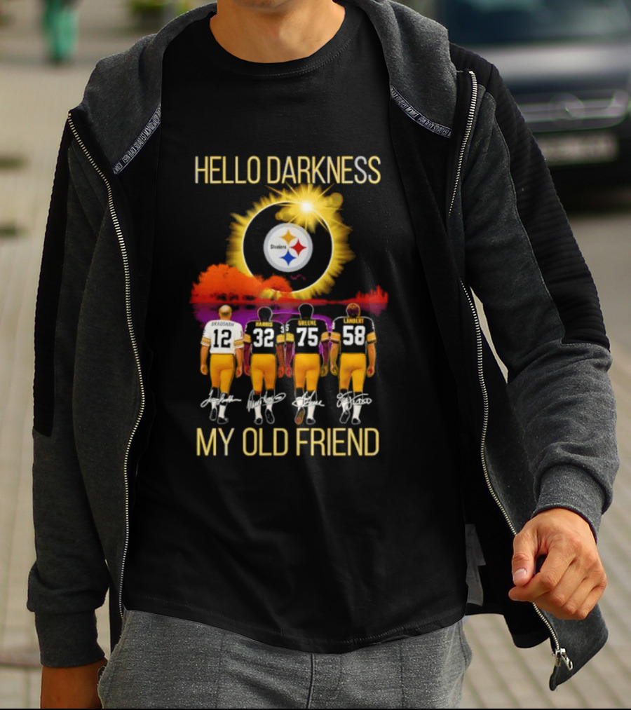 Pittsburgh Steelers Players Hello Darkness My Old Friend T-Shirt