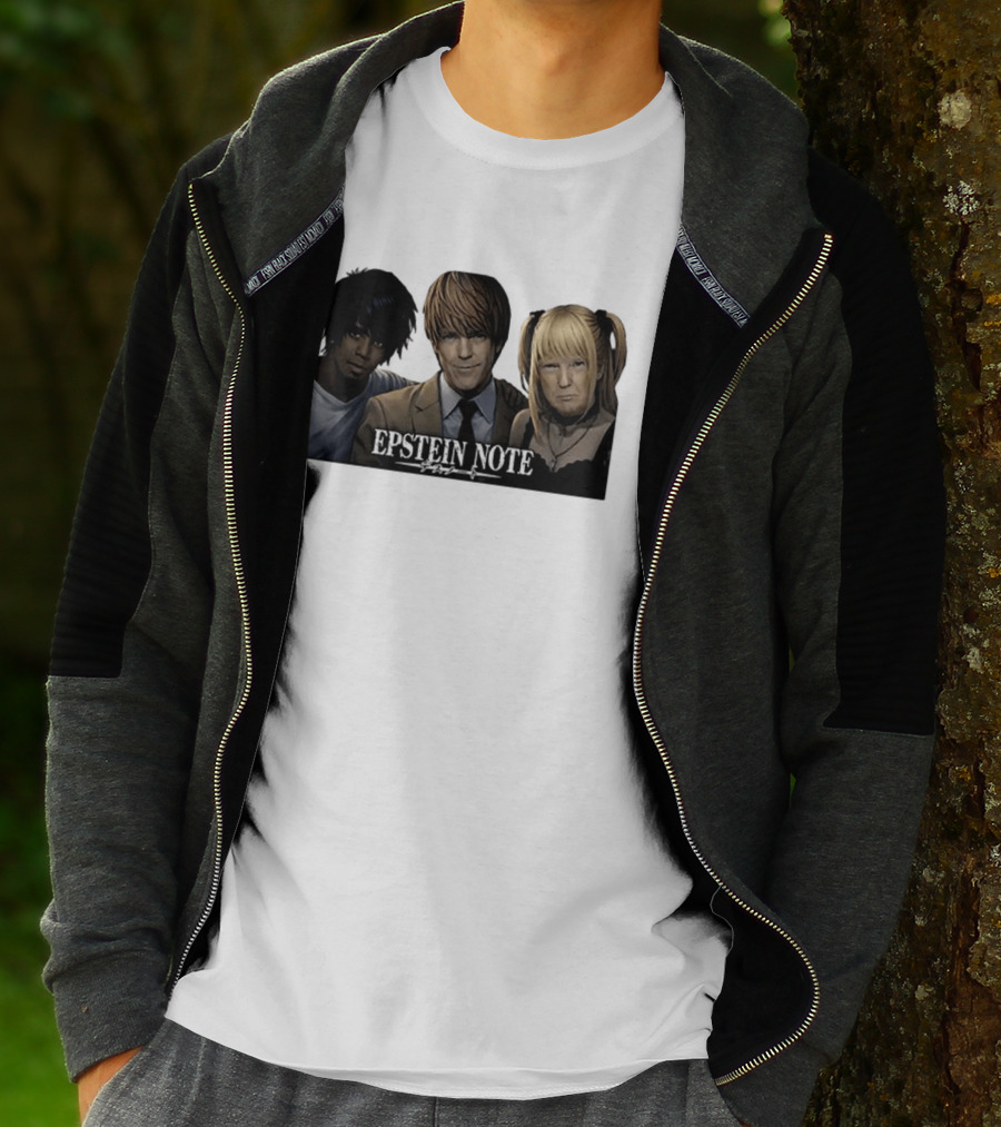 Epstein Note Anime Character Mashup Sarcastic T-Shirt