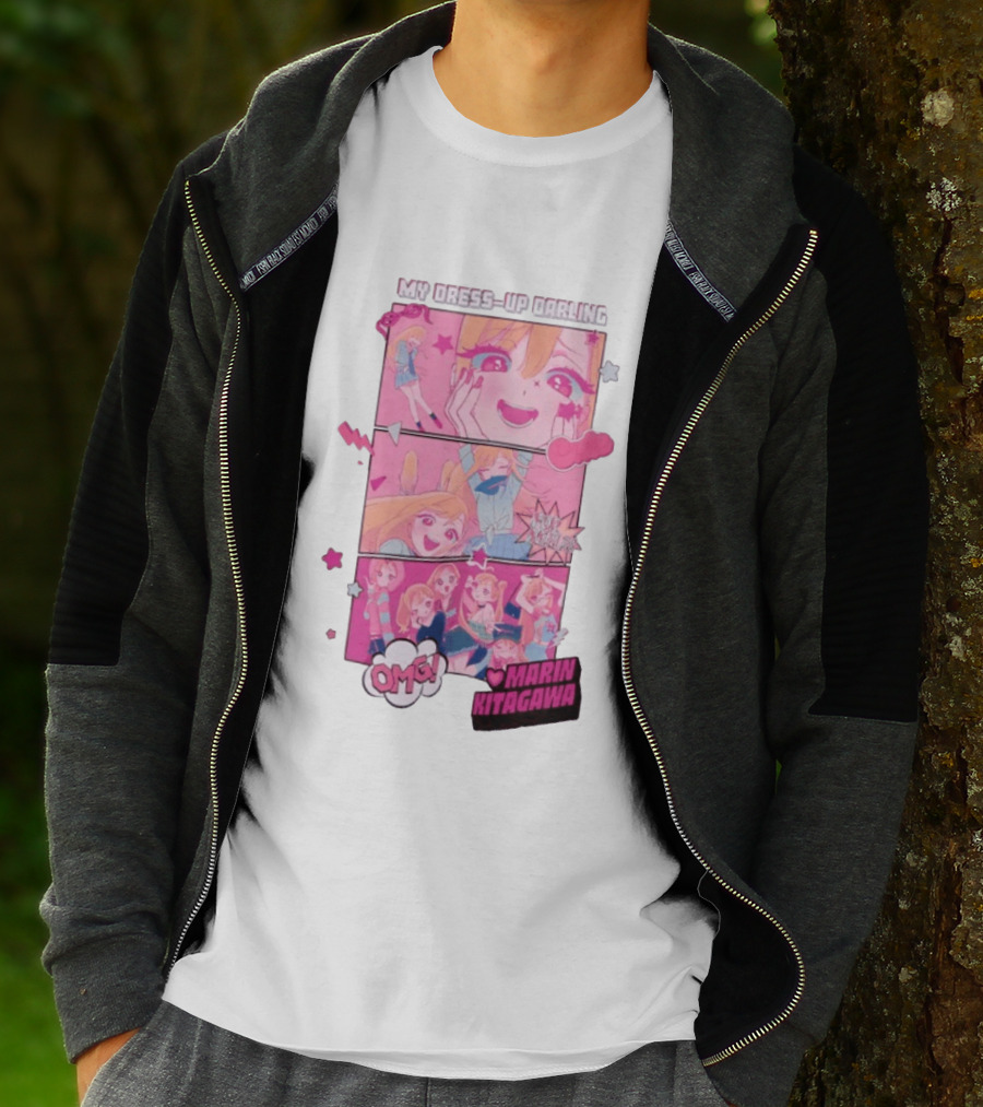 OMG Marin Kitagawa My Dress Up Darling Manga Panels T-Shirt