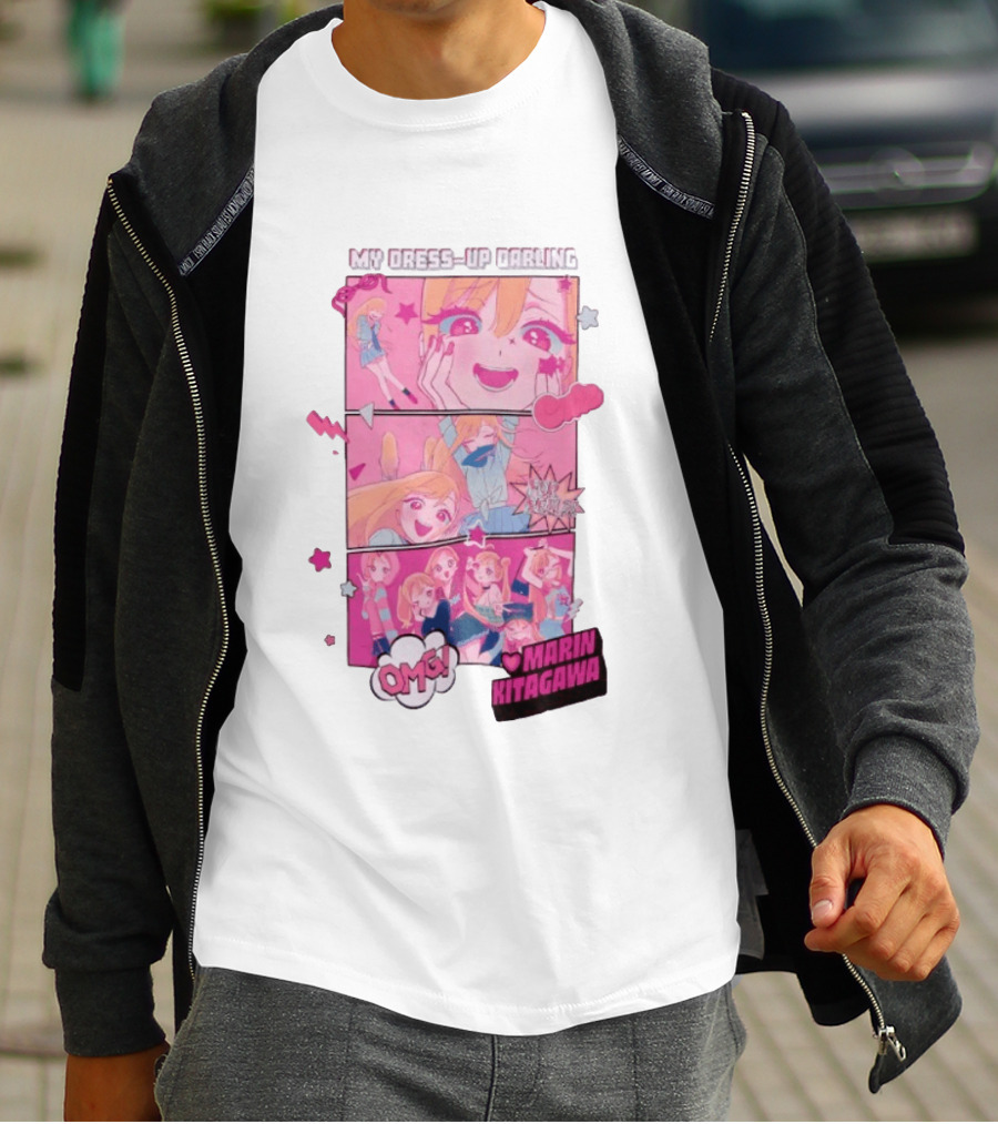 OMG Marin Kitagawa My Dress Up Darling Manga Panels T-Shirt