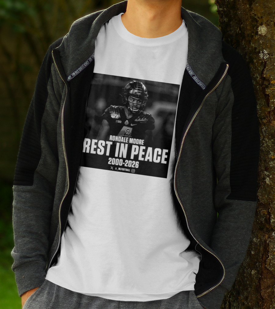 Rondale Moore RIP 2000 2026 Football Tribute Purdue Spieler T-Shirt