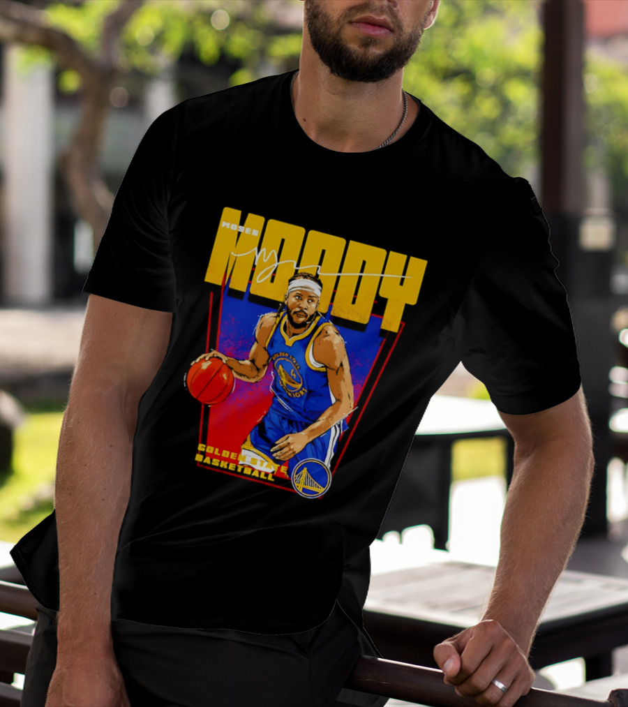 Moses Moody Golden State Warriors Basketball T-Shirt