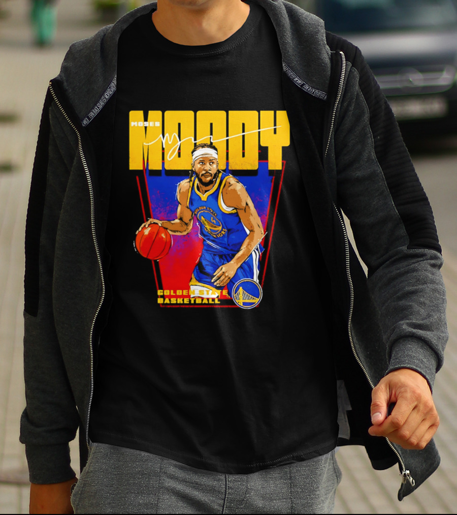 Moses Moody Golden State Warriors Basketball T-Shirt