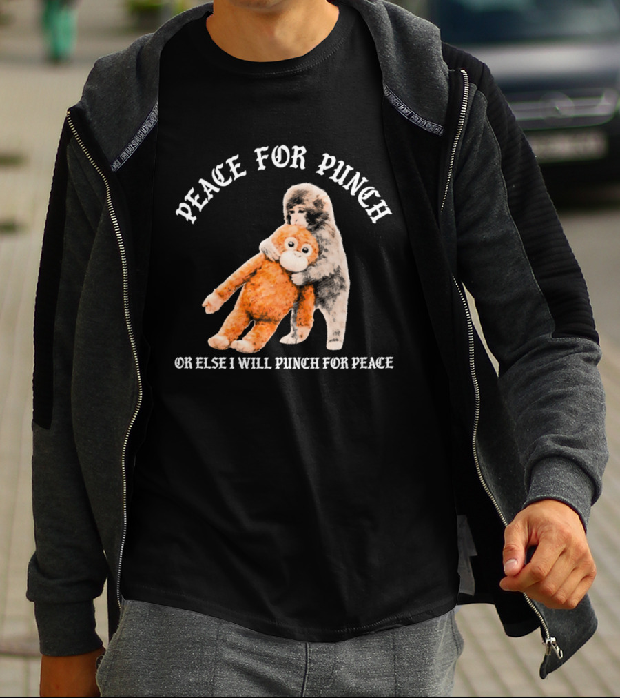 Peace For Punch Or Else I Will Punch For Peace Orangutan T-Shirt