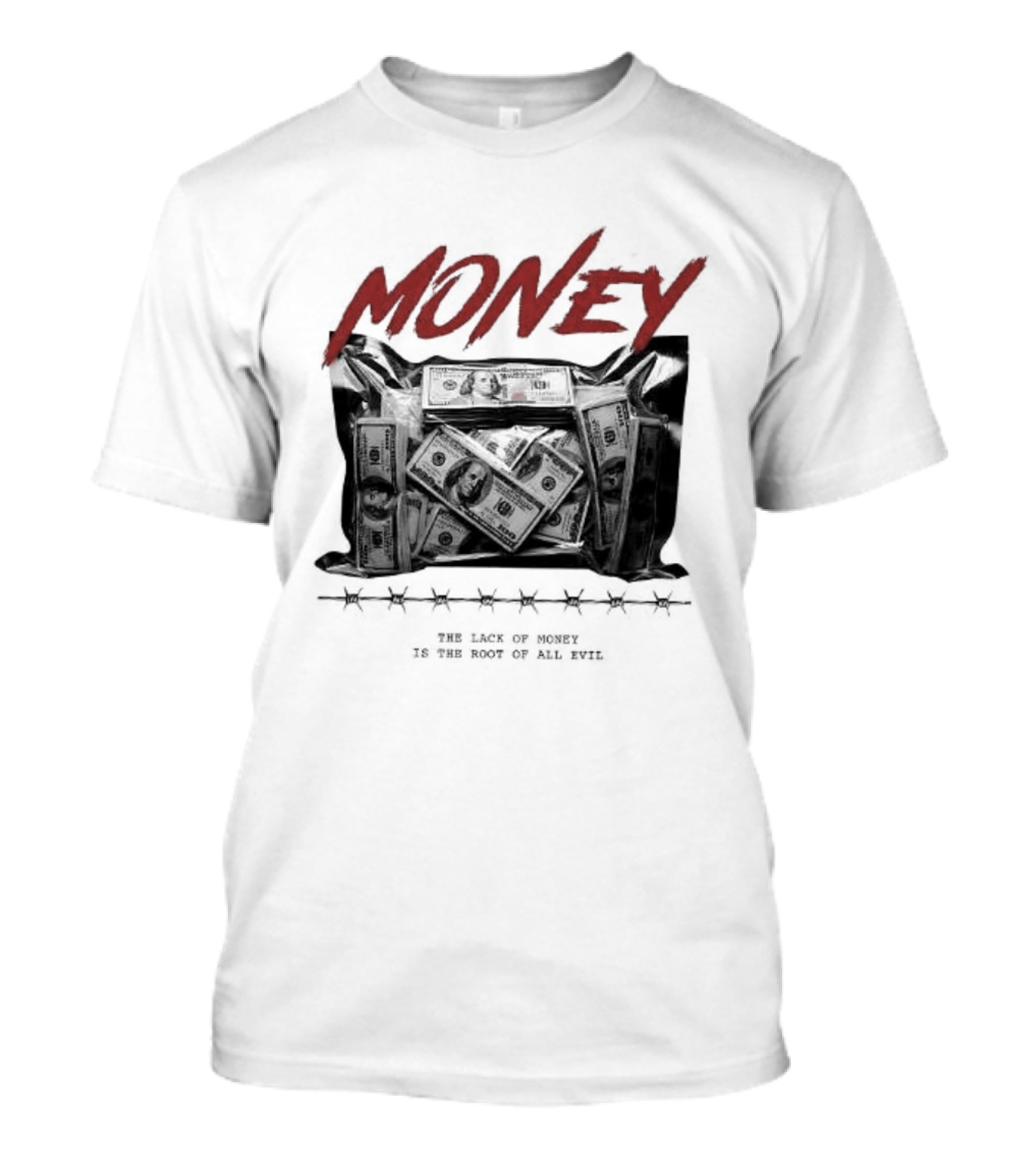 Money The Lack Of Money Is The Root Of All Evil Boombox T-Shirt