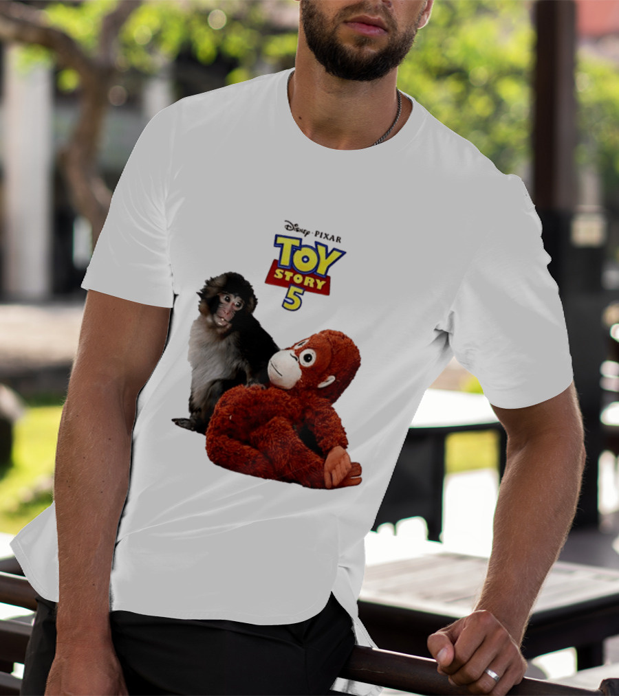Disney Pixar Toy Story 5 Macaco Punch Stuffed Monkey T-Shirt