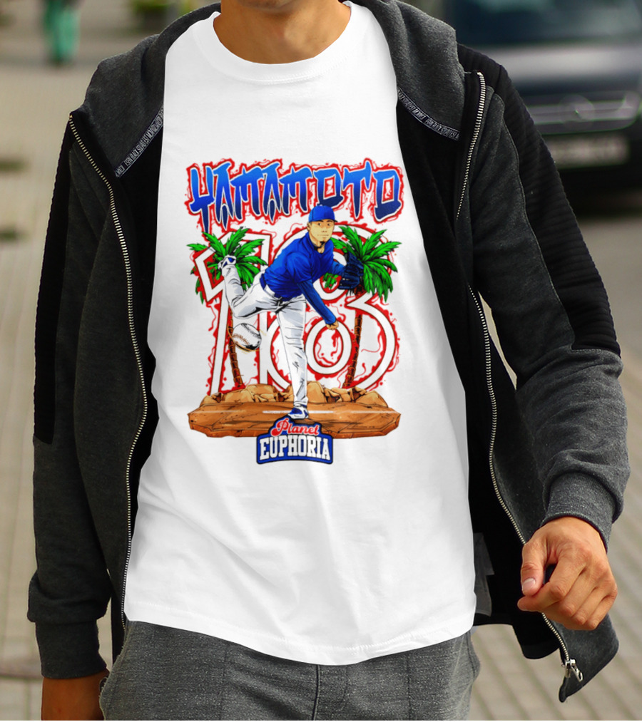 Yamamoto 103 Euphoria Hand Drawn Dodgers T-Shirt