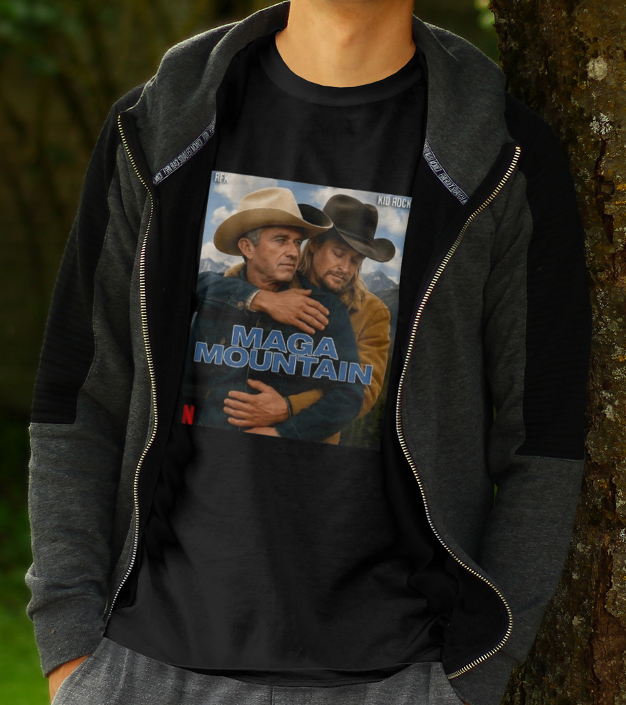 RFK Kid Rock Maga Mountain Netflix Parody Cowboy T-Shirt