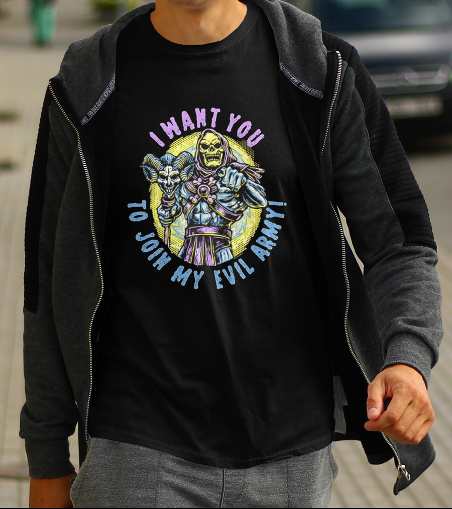 Skeletor I Want You To Join My Evil Army Masters Of The Universe T-Shirt