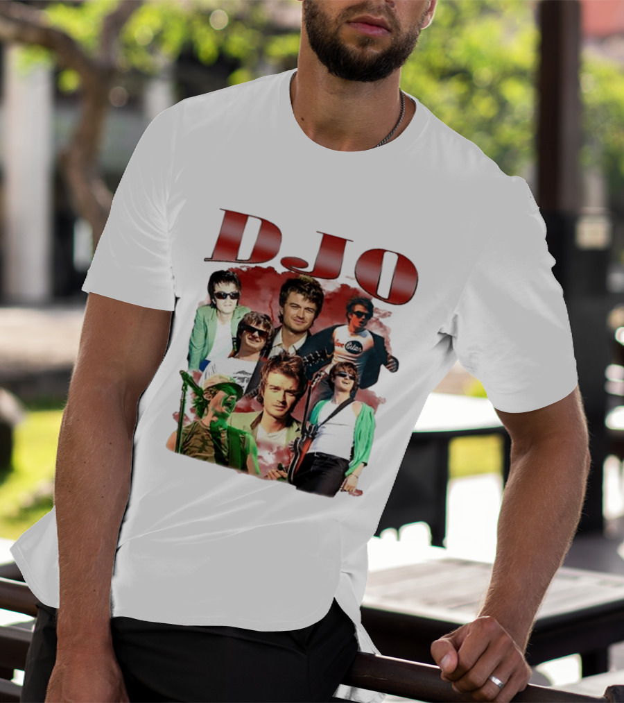 DJO Bootleg Vintage Retro Music Collage T-Shirt