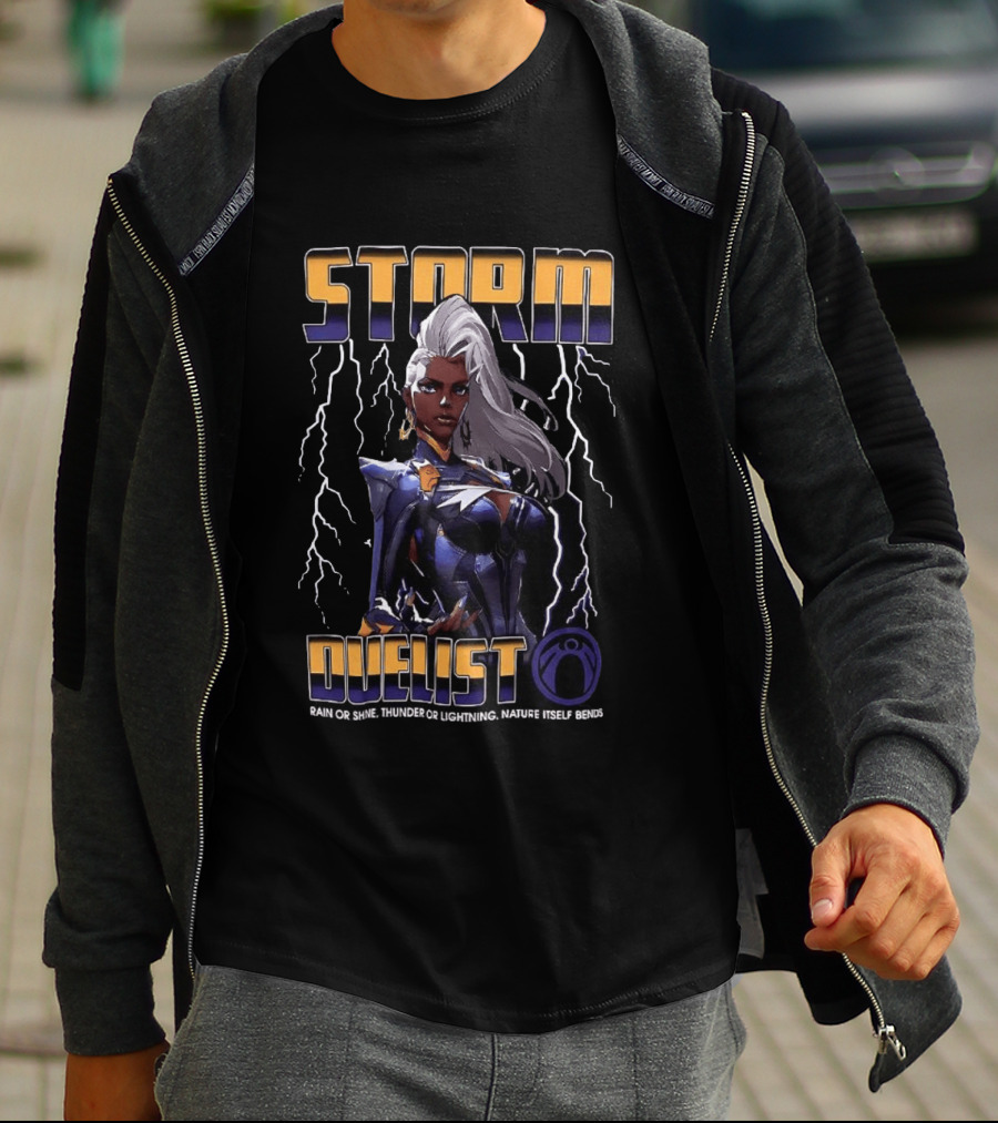 Storm Duelist Rain Or Shine Thunder Or Lightning Nature Itself Bends T-Shirt