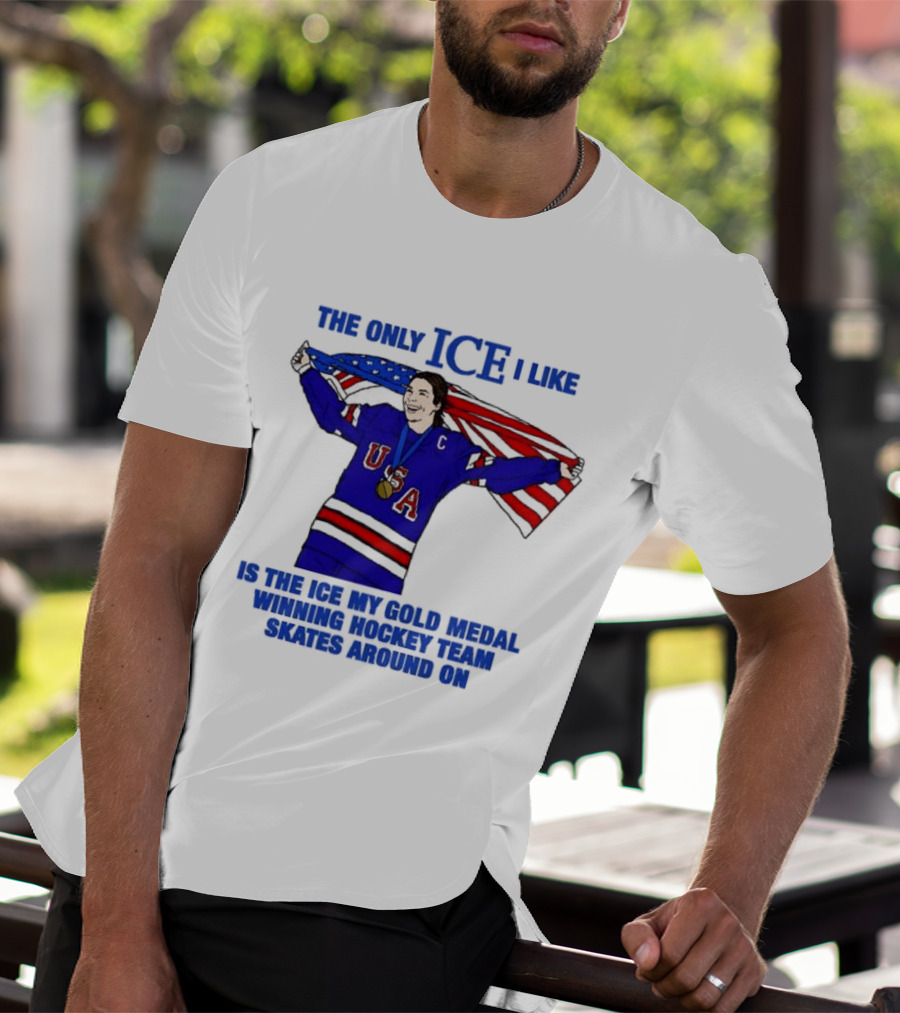 Hilary Knight USA Hockey Gold Medal Winner The Only Ice I Like T-Shirt